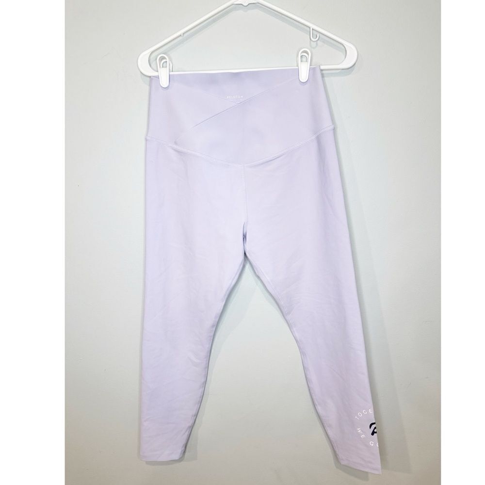 Peloton cadent high rise crossover compressive leggings lavender purple - Picture 3 of 6